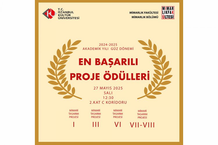 Mimarlık Bölümü "En Başarılı Proje Ödülleri Töreni"