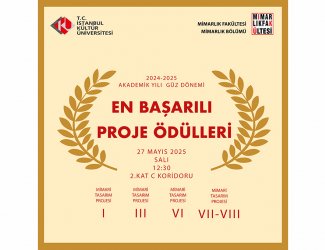 Mimarlık Bölümü "En Başarılı Proje Ödülleri Töreni"
